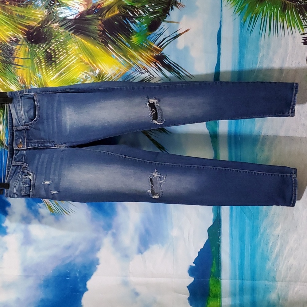 ROEBUCK &CO R1893 skinny stretch rip women's jeans size 6